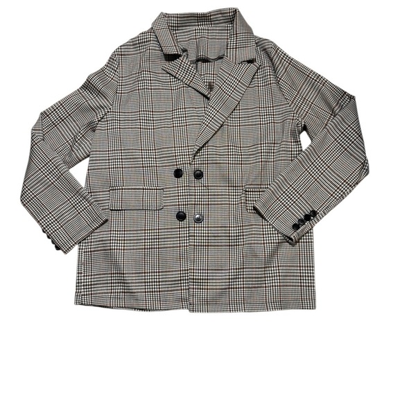 Jackets & Blazers - Lightweight Plaid Slouchy Blazer